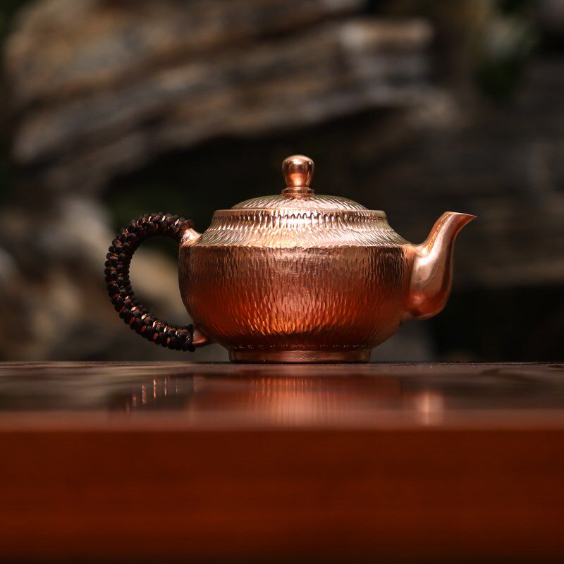 铜壶纯铜茶壶提梁泡茶壶烧水铜壶功夫茶壶复古小壶