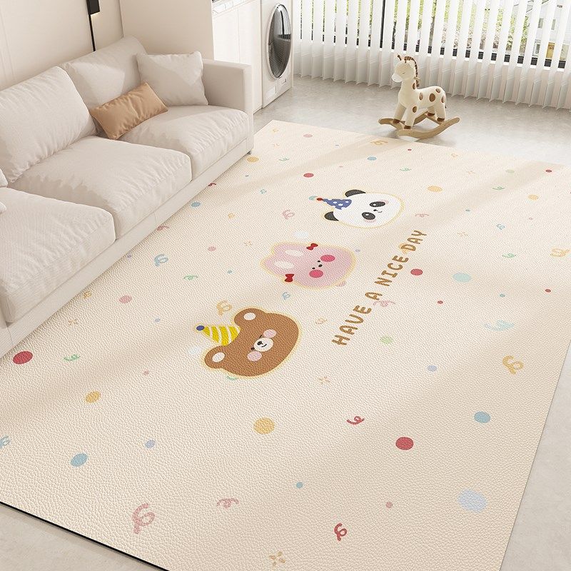 可擦免洗可爱小狗宝宝爬爬垫卧室客厅地毯pvc儿童爬爬垫2024新款,居家布艺,地毯,淘宝优惠券,粉丝福利购,淘宝优惠卷