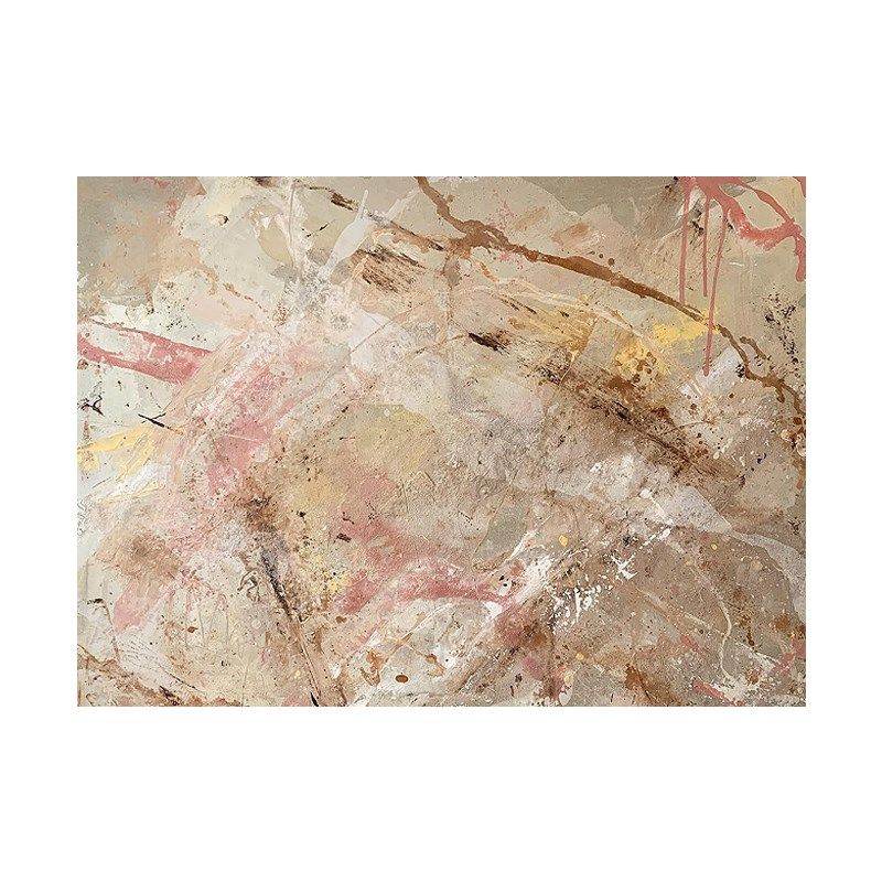 HW.ART手绘油画《冉锦》客厅抽象挂画玄关装饰画餐厅侘寂风手工画
