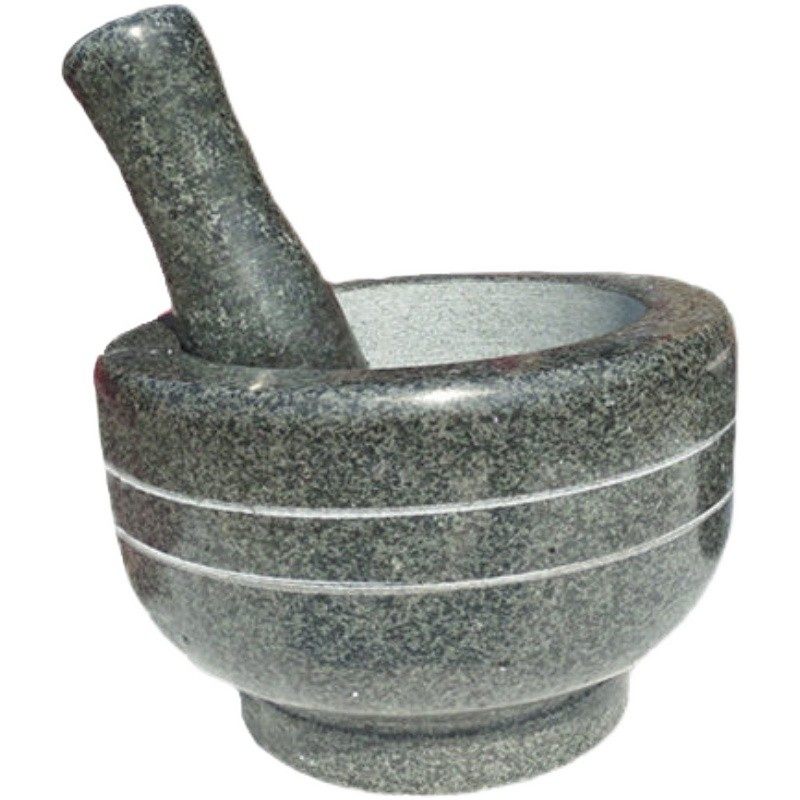 蒜泥器手动蒜臼子老式捣蒜罐青石研磨器石臼家用大号天然青石糍粑