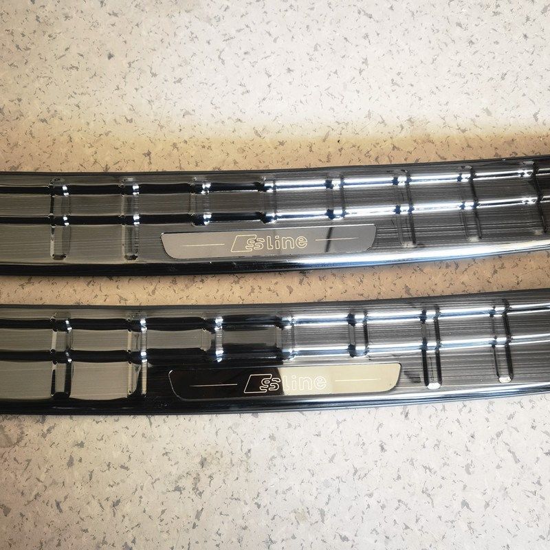 适用23-24奥迪Q8后护板门槛尾门防护贴防刮踏板改装专用后杠亮条,汽车用品/电子/清洗/改装,车身/车窗饰条/门槛条,淘宝优惠券,粉丝福利购,淘宝优惠卷