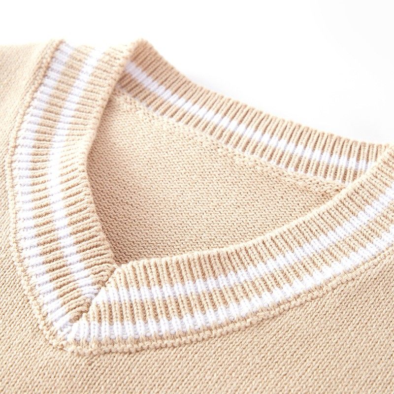 儿童马甲春秋针织女童2021新款洋气秋款毛衣背心秋冬小孩加绒马夹