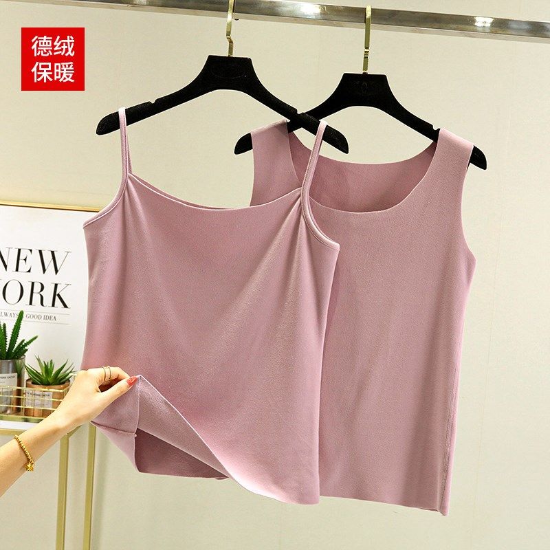 两件装德绒发热吊带背心女冬内搭加绒保暖打底衫大码加厚显瘦上衣,女装/女士精品,背心吊带,淘宝优惠券,粉丝福利购,淘宝优惠卷