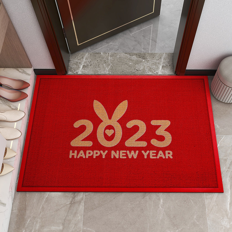 2023新年入户地垫喜庆门垫红色家用脚垫防滑耐磨中式门口垫子门外,居家布艺,入户地垫,淘宝优惠券,粉丝福利购,淘宝优惠卷