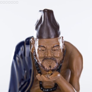 中式古典风格家居装饰摆件 石湾公仔 陶瓷人物雕塑佛像活佛济公
