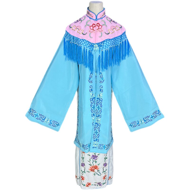 戏曲宫女披裙戏剧戏剧京剧青衣花旦小姐戏服宫女青衣披裙云肩服装