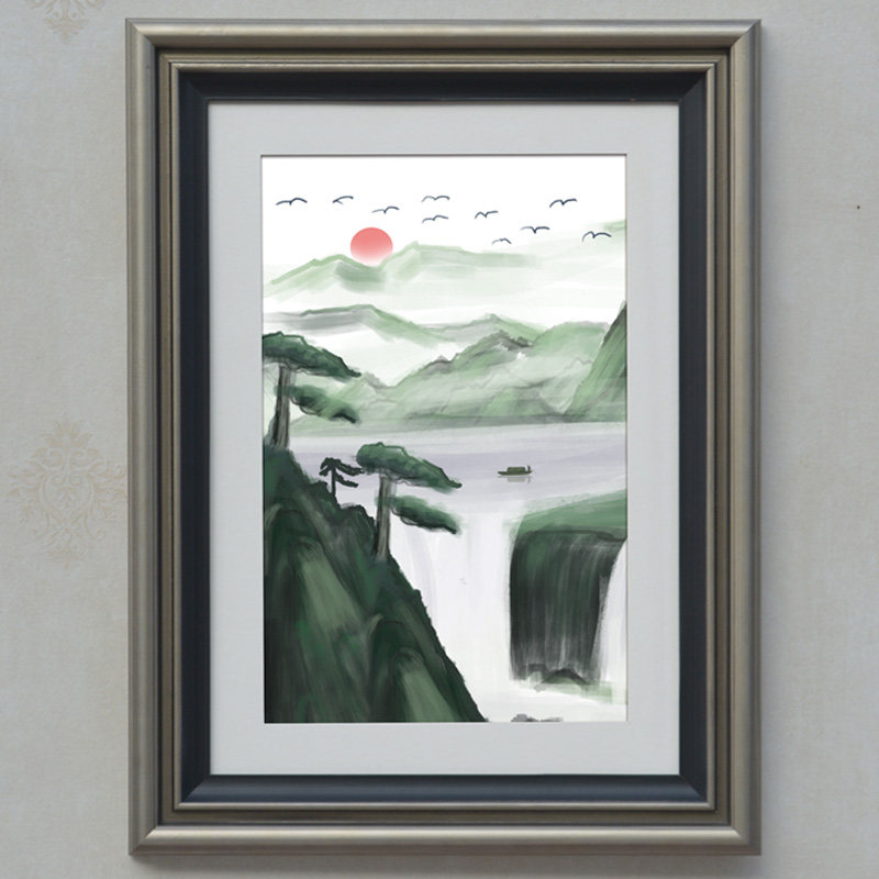 实木相框质定制卡纸16 20 24 30寸8开拼图框装饰挂墙定做画框装裱,家居饰品,相框/画框,淘宝优惠券,粉丝福利购,淘宝优惠卷