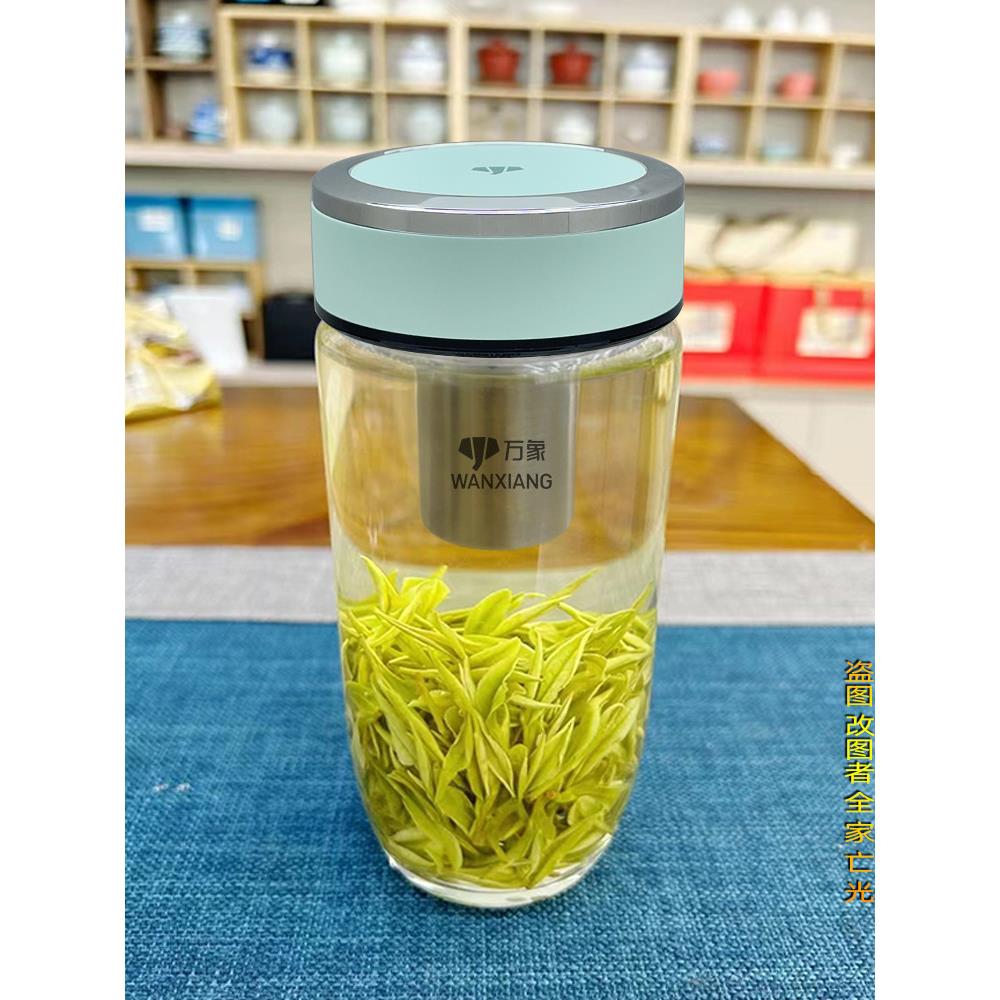 万象水杯女夏季单层玻璃杯清新加厚高档茶杯男士车载小巧可爱杯子