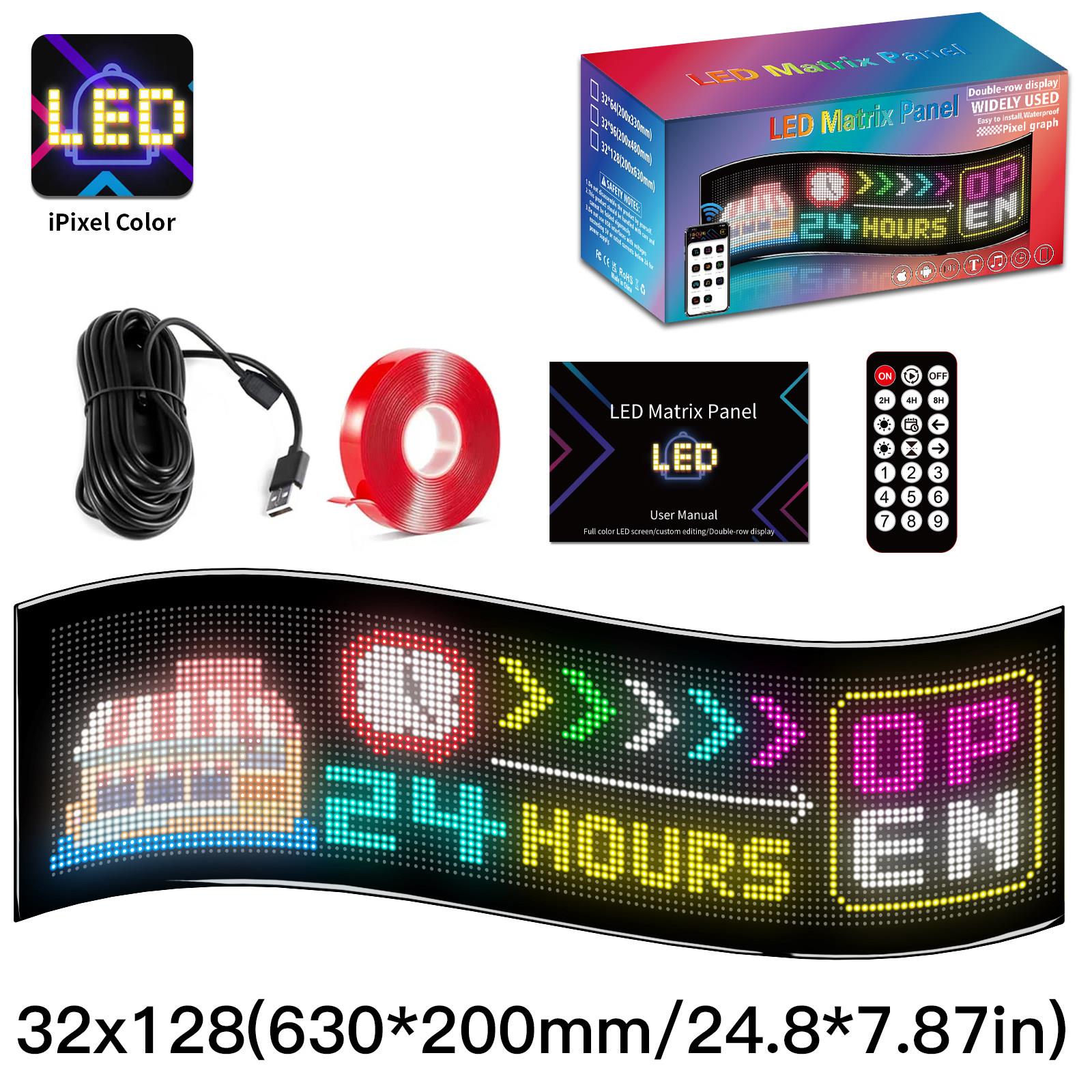 LED柔性显示屏恶魔之眼LED显示幕动态滚动屏汽车后窗车载智能车贴