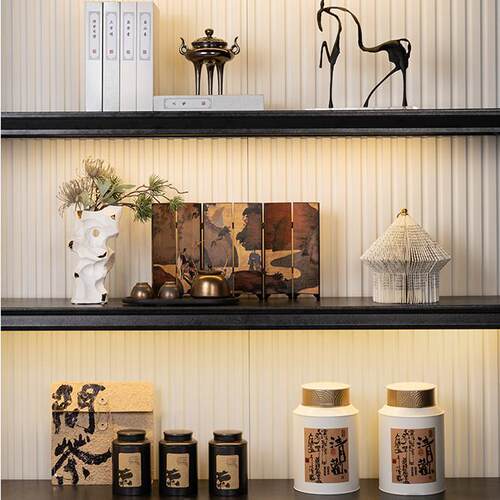新中式样板房间装饰摆件售楼部展厅客厅书房茶室软装饰品茶具套装