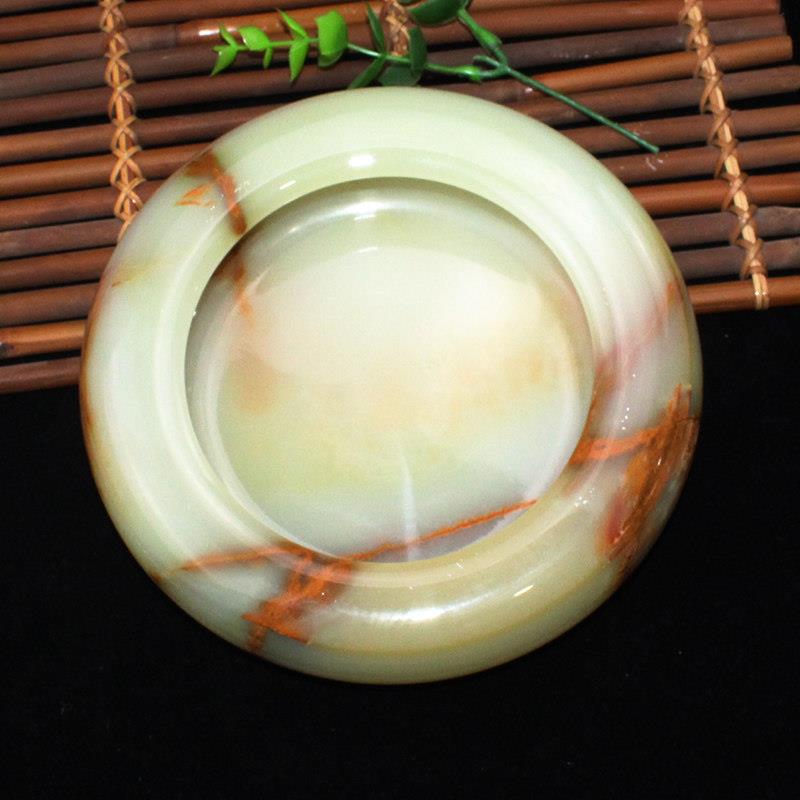 易晶缘水晶天然阿富汗玉烟灰缸原石石头家居客厅桌面摆件礼物饰品