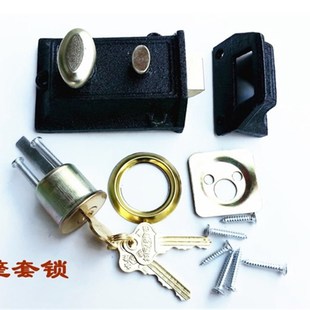 双保险牛头锁老式房门锁双山牌弹子门锁三环774牛头二保险锁包邮