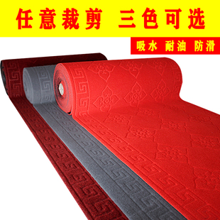 可裁剪压花地毯走廊通道防滑吸水门垫门口卧室厨房卫生间免洗地垫