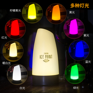 led充电酒吧台灯装饰灯ktv餐厅小夜灯烧烤号码灯桌灯清吧氛围灯