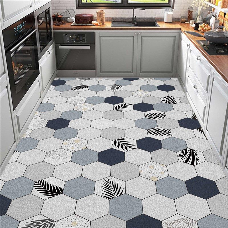 厨房地垫防油防滑防水家用可擦免洗脚垫pvc皮革大面积满铺地毯垫,居家布艺,厨房地垫,淘宝优惠券,粉丝福利购,淘宝优惠卷