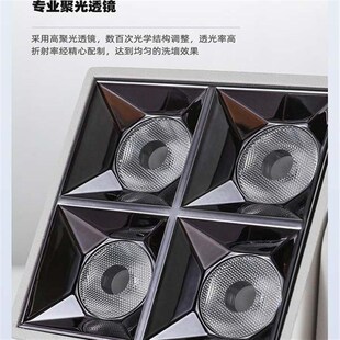 射灯明装店铺商用方形可调节LED灯全光谱一体家用新款吸顶式筒灯