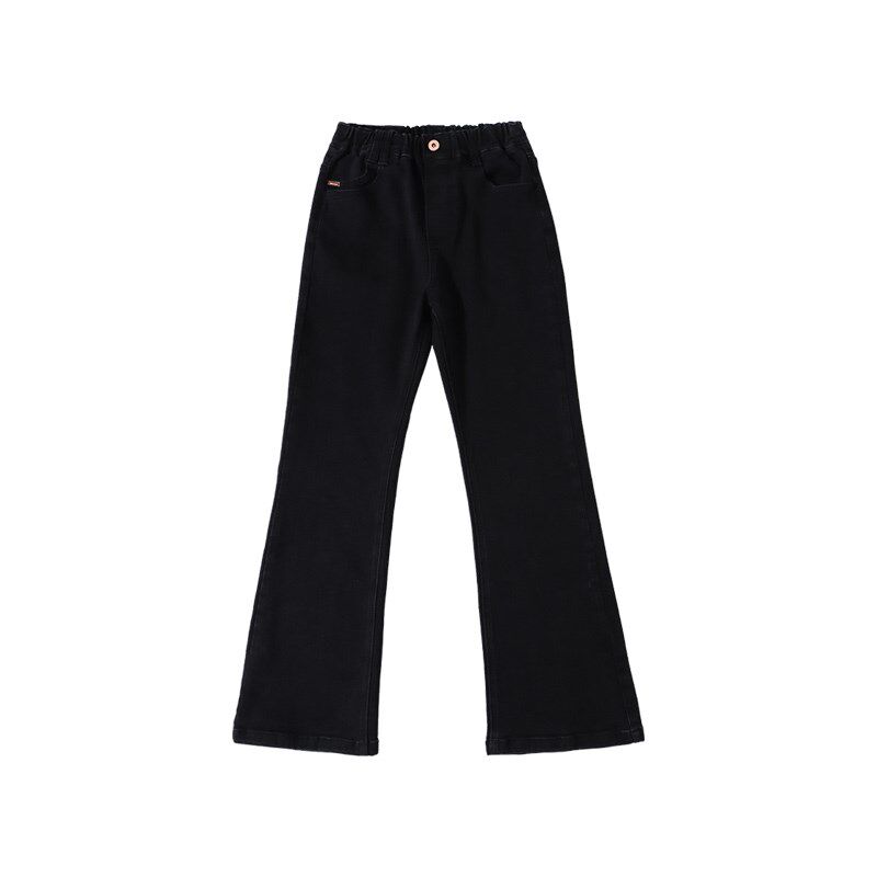 女童牛仔裤春秋款儿童大童秋季长裤女孩直筒修身裤子12岁洋气秋装