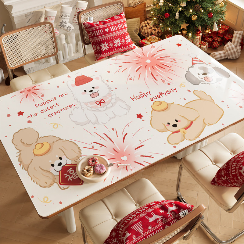 餐桌垫pvc软玻璃免洗防水防油防烫卡通桌布玄关茶几台桌面保护垫