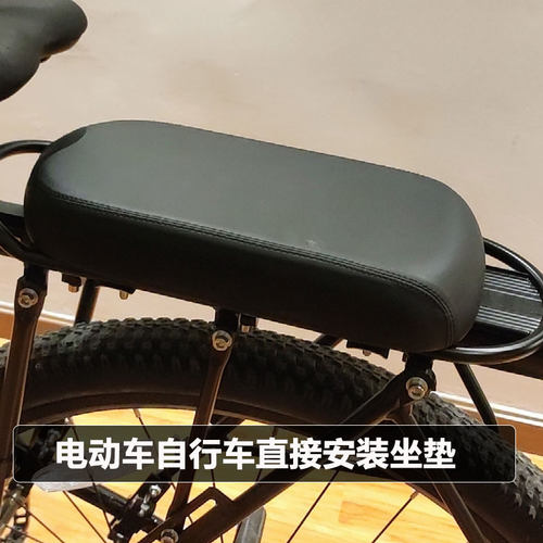 电动车后座后架鞍座垫板座板改装后靠背加厚款座包后坐垫厂配件