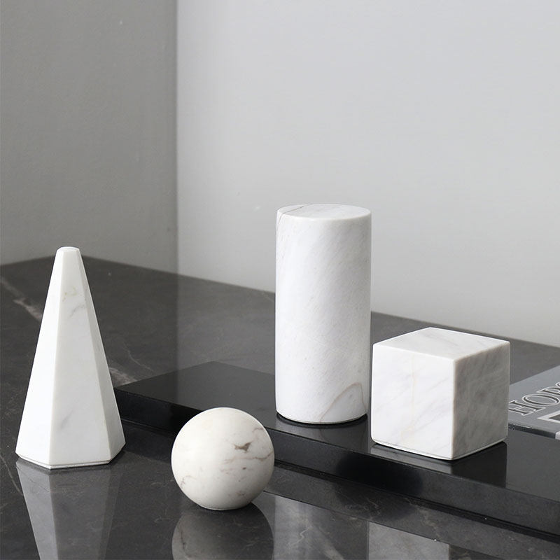 天然大理石桌面摆件黑色书房石材摆放艺术几何体圆球,家居饰品,装饰摆件,淘宝优惠券,粉丝福利购,淘宝优惠卷