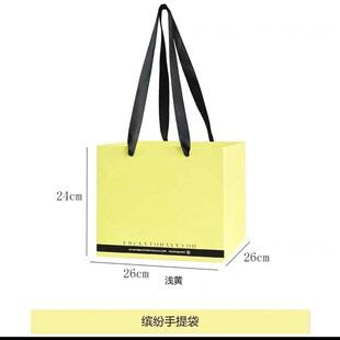 银色镜面时尚手提袋高端服装店服装包装袋花店花艺鲜花花束袋子