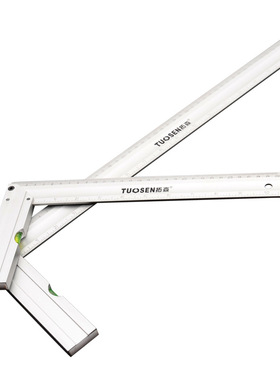 拓森木工直角尺90度拐尺装修加固刻度角度尺300MM500MM铝合金角尺
