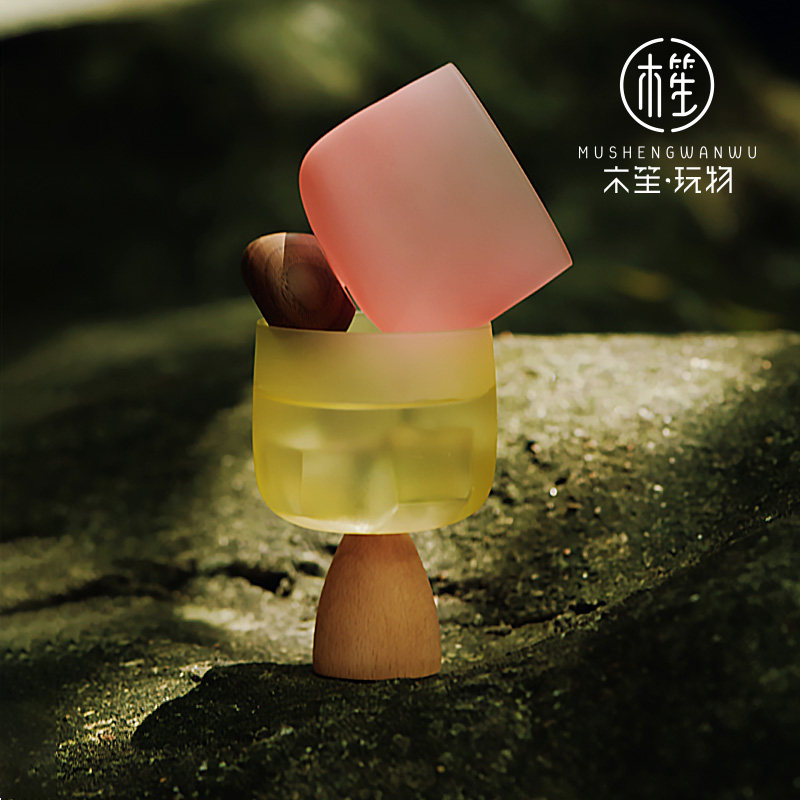 木笙玩物女生果冻杯鸡尾酒葡萄红酒高脚杯2026新款香槟威士忌礼物