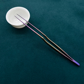 专业采耳工具手工打磨炫彩镊子挖耳细尖镊子掏耳夹子夹耳屎神器