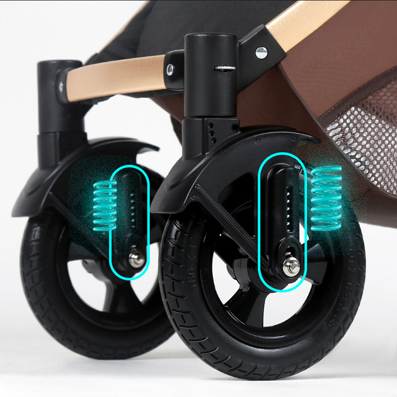 婴儿推车可坐可躺折叠减震提篮三合一双向新生儿宝宝高景观婴儿车