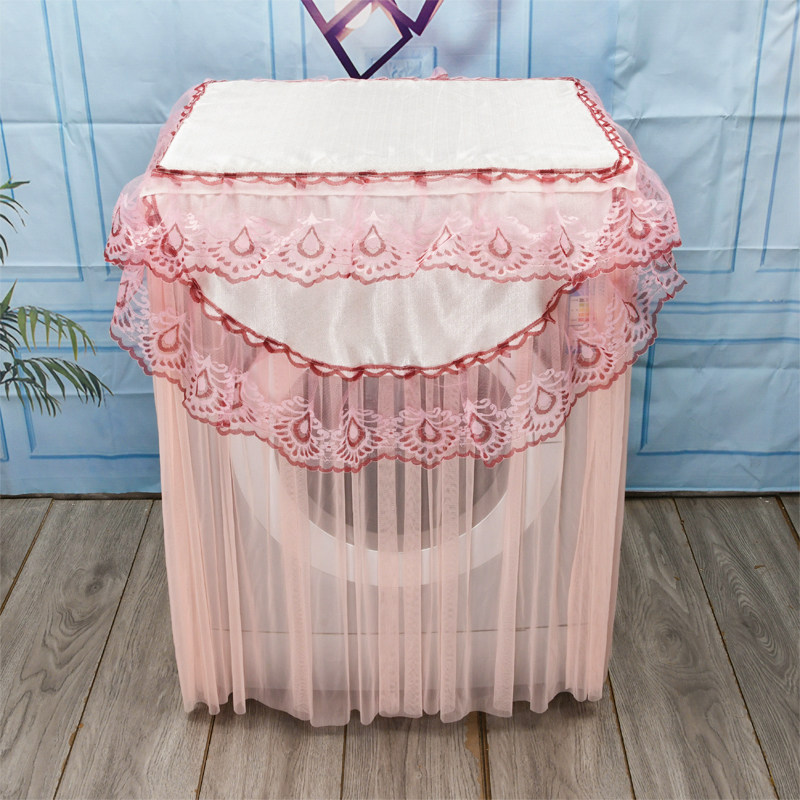 蕾丝滚筒洗衣机防尘罩防晒罩可定做尺寸布艺韩式洗衣机罩盖布通用,居家布艺,洗衣机罩,淘宝优惠券,粉丝福利购,淘宝优惠卷