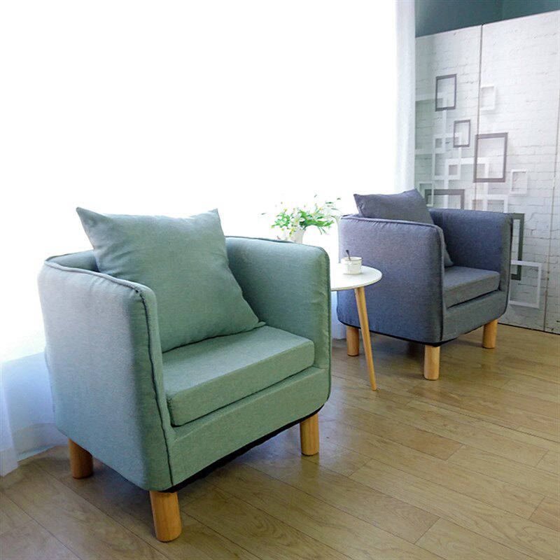 懒人沙发单人布艺沙发咖啡厅卡座网吧沙发椅小户型卧室沙发椅北欧