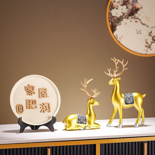 过新蛇年喜庆平安喜乐花瓶装饰品家肥屋润客厅电视柜摆件春节福桶