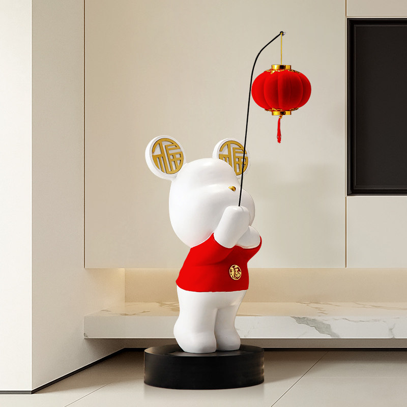 客厅大型落地摆件电视柜沙发旁创意暴力熊玄关迎宾装饰品乔迁礼品,家居饰品,装饰摆件,淘宝优惠券,粉丝福利购,淘宝优惠卷