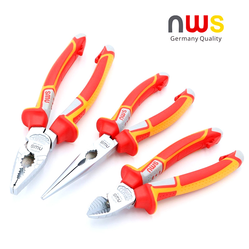 NWS钢丝钳老虎钳尖嘴钳斜口钳电工斜嘴进口品质多功能强省力钳子