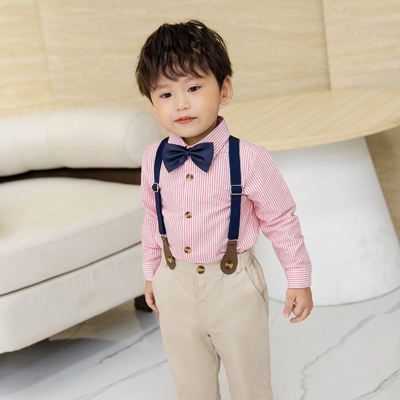 男童礼服套装夏款宝宝一周岁生日儿童主持人婚礼花童小西装英伦风
