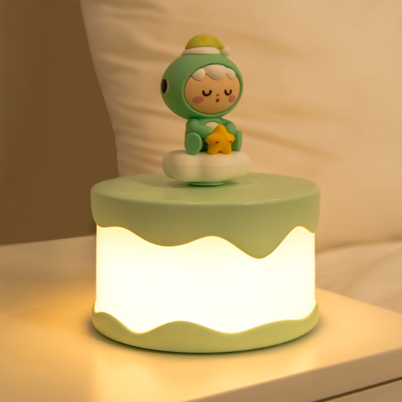 可爱女生小夜灯卧室柔光睡眠不插电儿童伴睡床头台灯治愈生日礼物