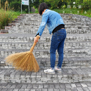 家用扫地天然植物手工扫把手工铁树偏硬扫把农用地砖庭院笤帚包邮