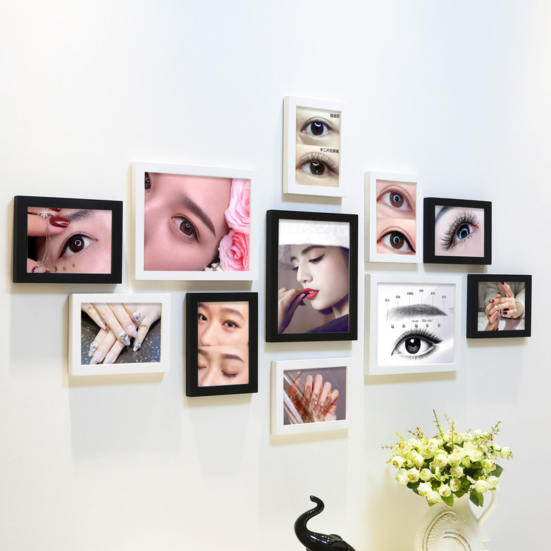 美容院3D立体墙贴创意个性美甲美睫纹绣化妆店广告橱窗贴纸背景墙