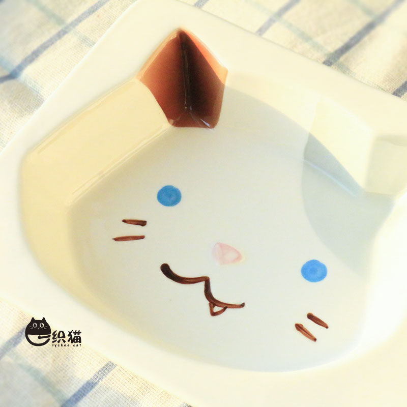 一织猫 宠物猫头陶瓷双碗食盆猫饭盆自重不易位移狗碗宠物用品,宠物/宠物食品及用品,猫狗碗/慢食碗,淘宝优惠券,粉丝福利购,淘宝优惠卷