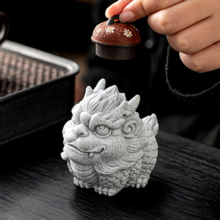 国风青砂石茶宠丨高档可养桌面摆件鱼缸盆景假山造景茶室创意装饰