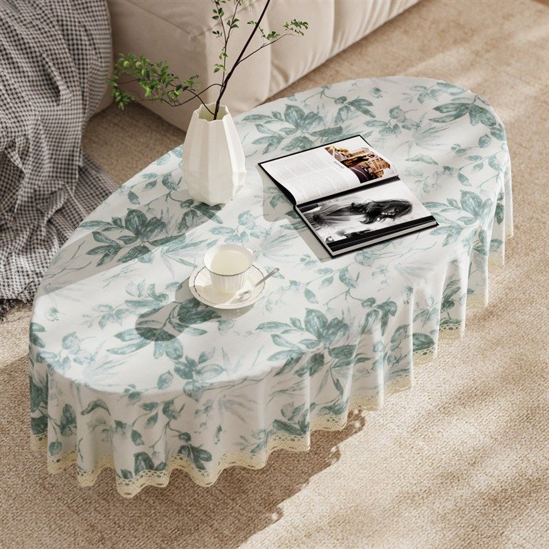 椭圆形茶几桌布布艺棉麻弧形客厅小茶桌台布加厚正椭圆小茶几桌垫,居家布艺,桌布,淘宝优惠券,粉丝福利购,淘宝优惠卷