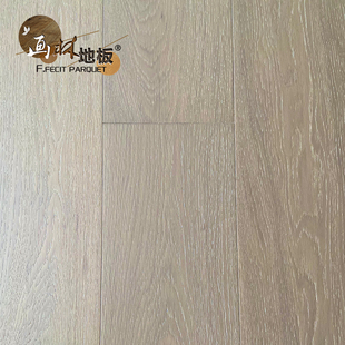 画林地板 浅灰色实木多层复合地板橡木精选品质家用环保地暖E0级