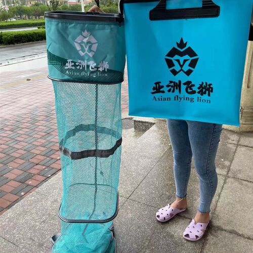 亚洲飞狮新款挂胶小鱼护野钓方口迷你竞技涂胶鱼护