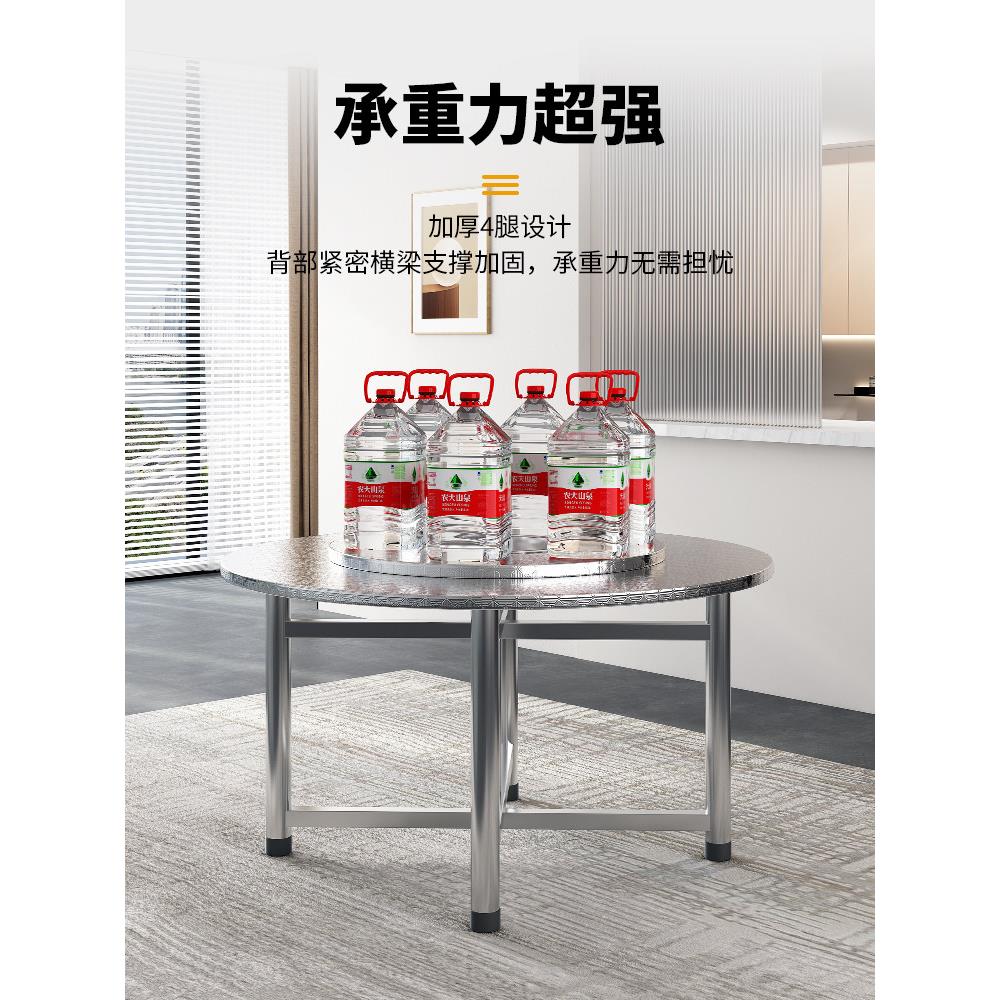 不锈钢火锅电磁炉一体折叠方桌餐厅大排档韩式烤肉烧烤炭火炉圆桌