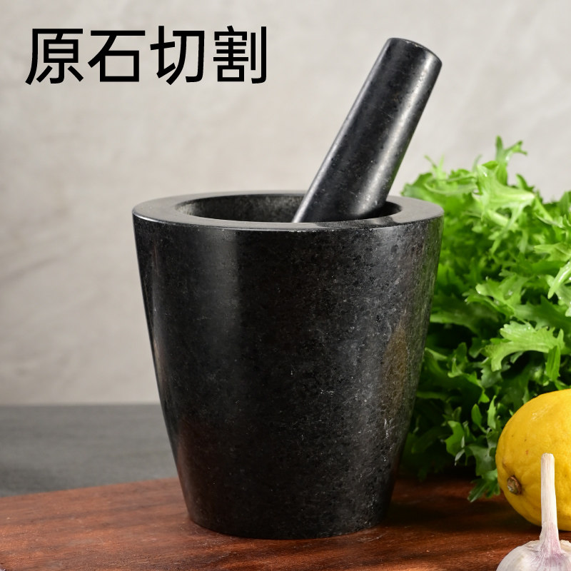 天然压蒜器家用蒜臼子剥蒜器研磨器捣碎器捣药罐石臼蒜泥辣椒石头