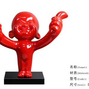 抽象人物雕塑摆件酒店家居创意软装饰品点赞红人餐厅现代很棒