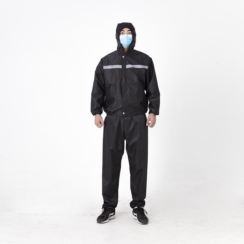 防水涂层纯黑灰色工作服养殖水产打磨装修洗车修理装卸工建筑