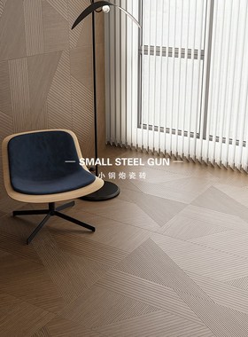 法式复古600x1200光影鱼骨木纹瓷砖客厅卧室仿木地板砖厨卫防滑砖