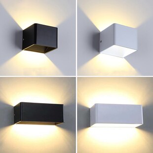 led壁灯上下发光客厅楼梯过道背景墙灯卧室儿童房酒店客房床头灯