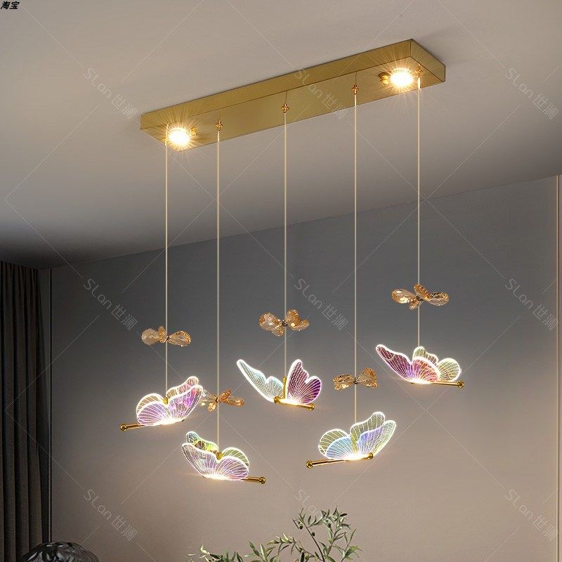 高级感吊灯餐厅灯2024新款饭厅餐桌吊灯创意个性艺术蝴蝶吧台吊灯,家装灯饰光源,餐厅吊灯,淘宝优惠券,粉丝福利购,淘宝优惠卷